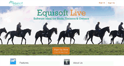 Desktop Screenshot of equisoftlive.com