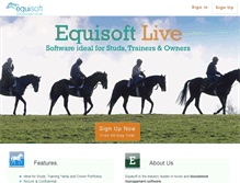 Tablet Screenshot of equisoftlive.com